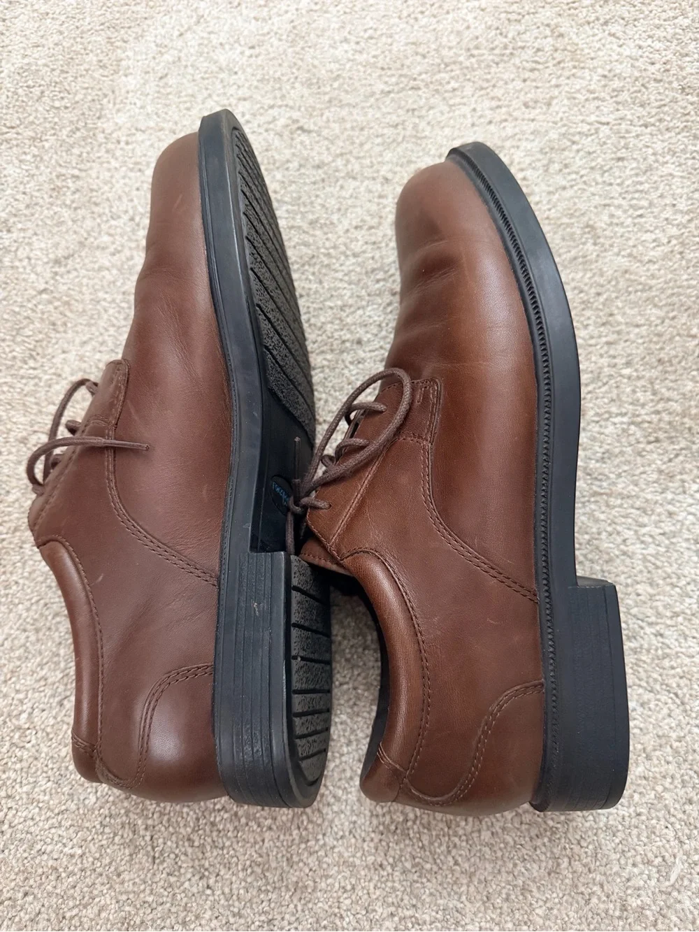 Rockport Men’s Brown Leather Lace Up Oxford Dress Shoes Size 9M